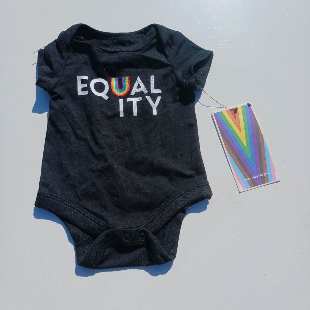 #TakePride Size NB/RN  Black Baby Set Suit